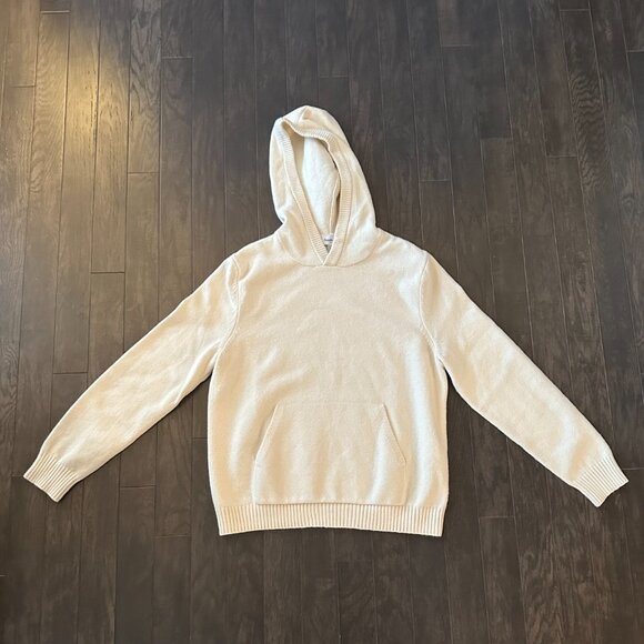 Cream Goodfellow Large Men's Hoodie Sweater - Picture 6 of 9